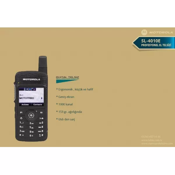 Motorola Sl 4010 Telsiz Teknik Özellikler