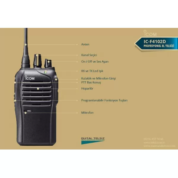 ICOM IC F 4102 D Telsiz Broşürü